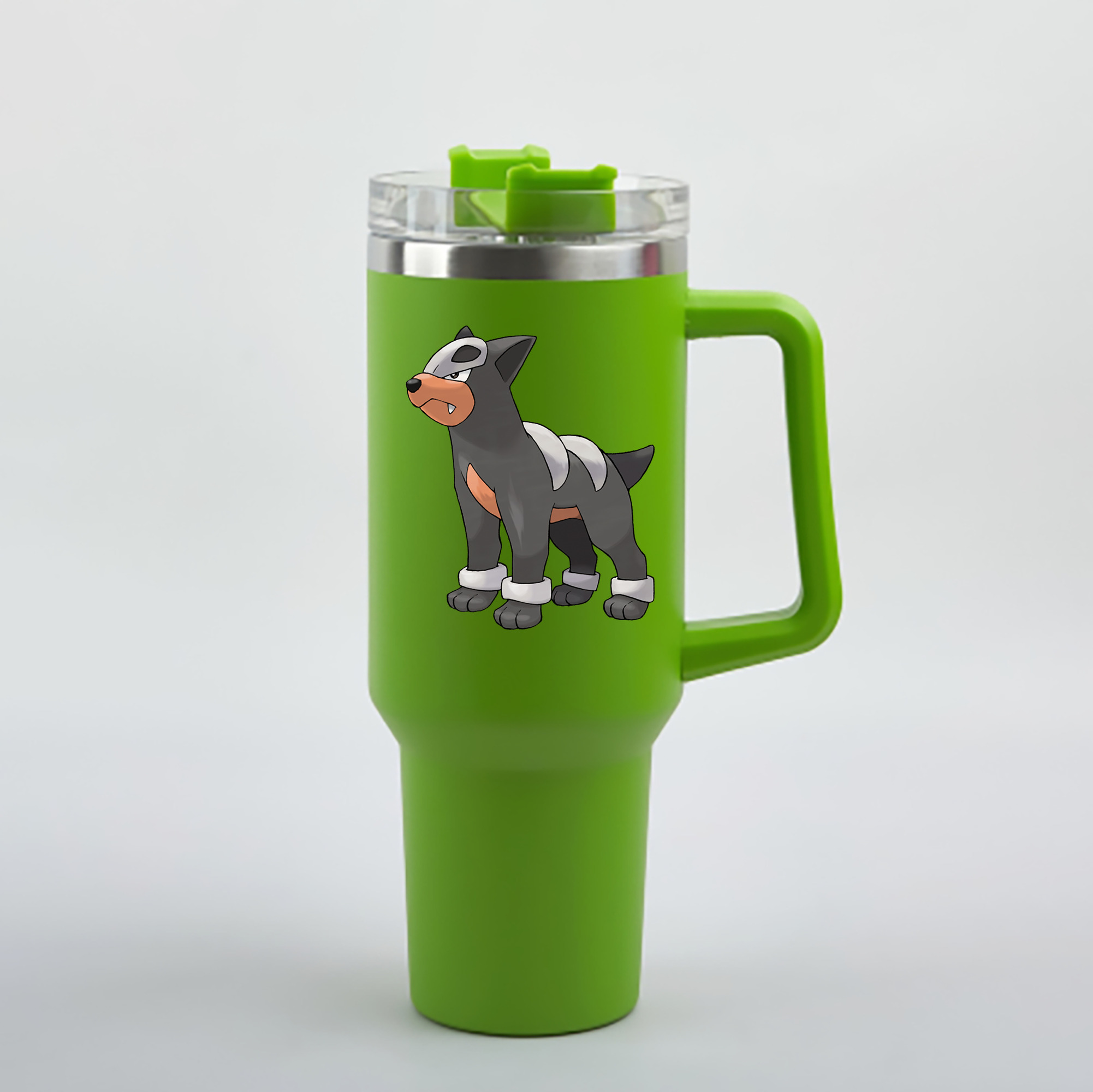 （画像用） ポケットモンスター Pokémon 1200mL車用タンブラー - クリスタルステッカー（プラスチックストロー付き）